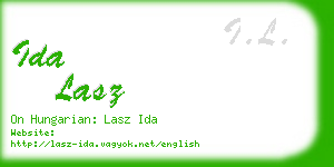 ida lasz business card